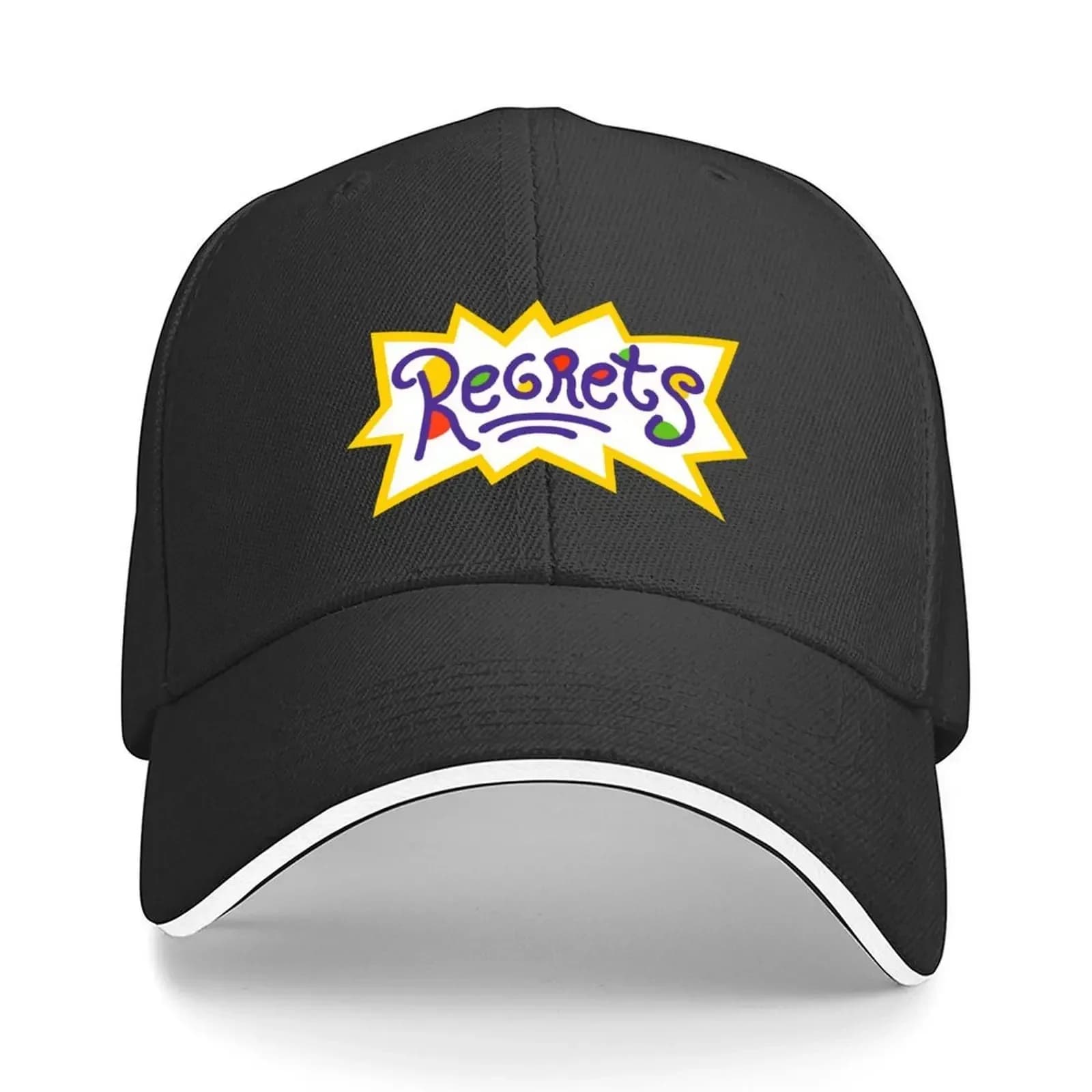2026 Regrets x Rugrats Baseball Cap Wild Ball Hat Cosplay Designer Hat hats on offer Women Caps Men's