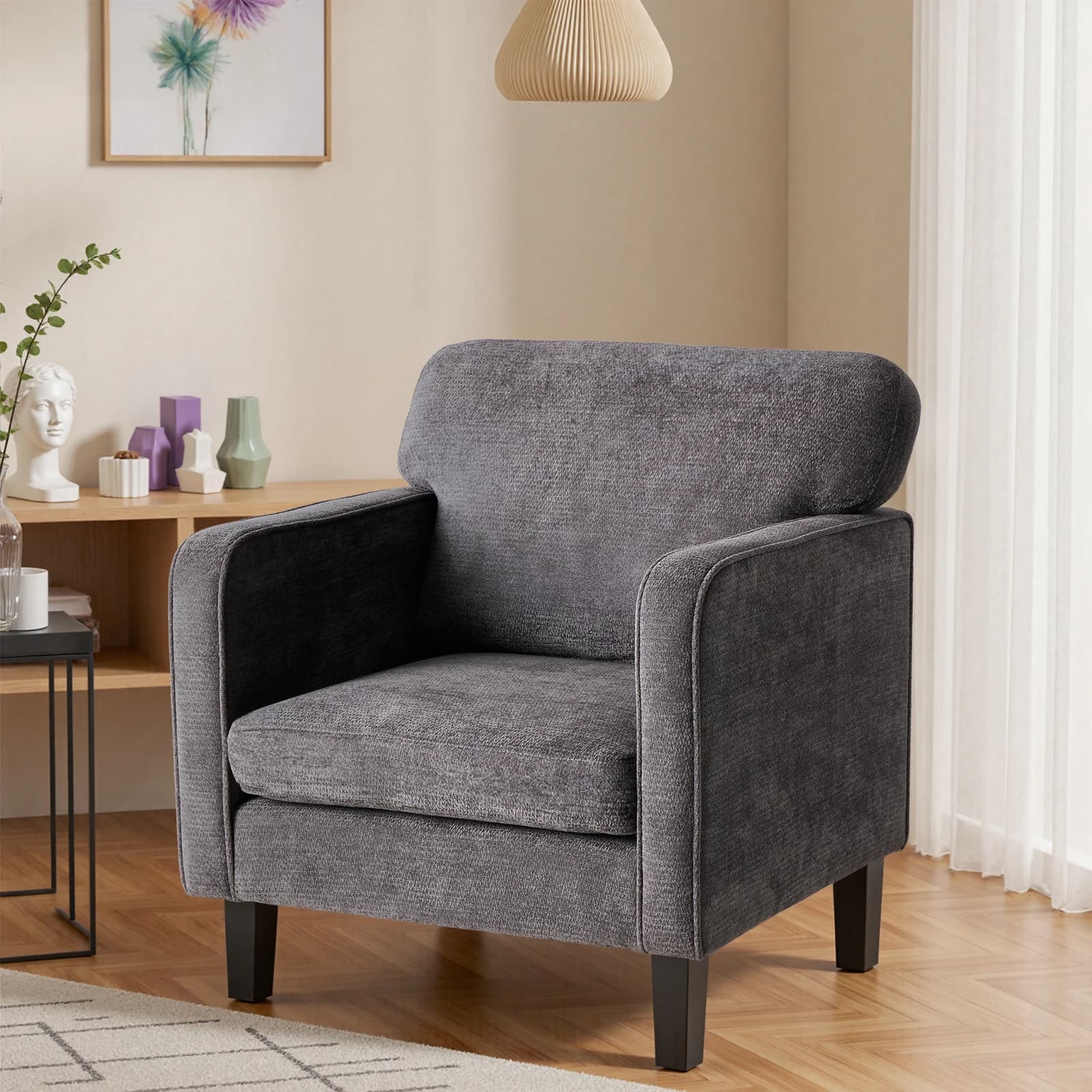 MCQ Thickened Armrest Ergonomic Office Chair with Soft Cushion Lumbar Support Adjustable Ffront and Rear 105 ° For Home Office