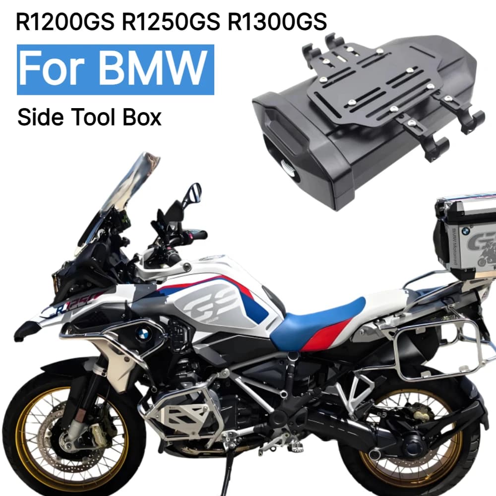 For BMW R1200GS Adventure R1250GS LC/ADV R1300GS Side Tool Box Waterproof Side Decorative Toolbox Side First-aid/ Breakdown kit