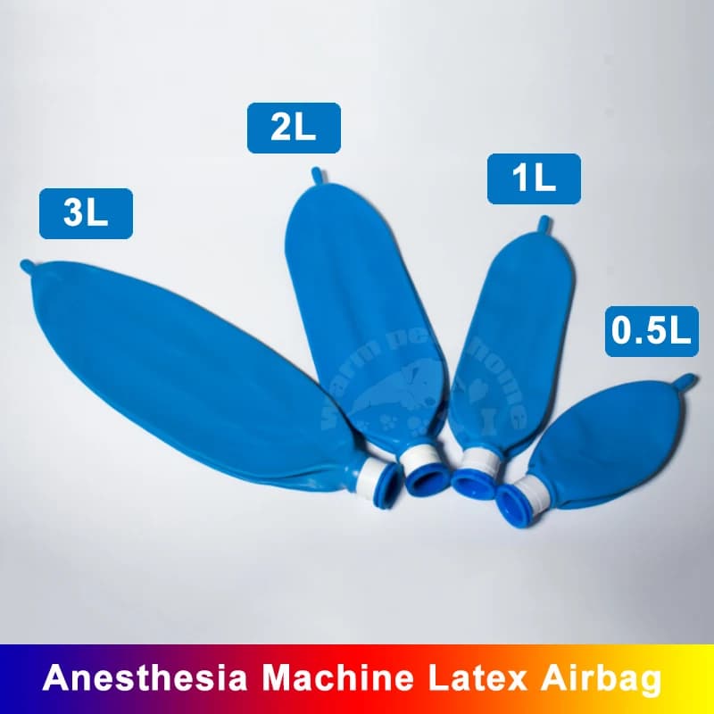 Ventilatore per anestesia Airbag in lattice Borsa per la respirazione Borsa per serbatoio Macchina per anestesia Respiratore Sac d'aria 0,5L 1L 2L 3L