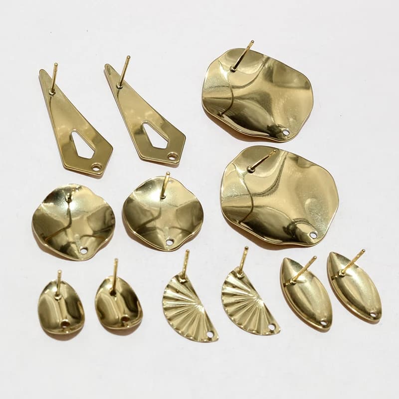 20 pieces irregular geometric polygonal earrings in stainless steel gold earrings diy jewelry making accessories results