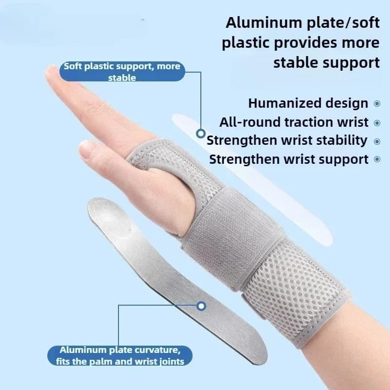 1 pezzo di tutore per polso tunnel carpale, supporto per polso regolabile e stabilizzatore per stecca metallica, tutore per mano per dormire notturno per alleviare il dolore