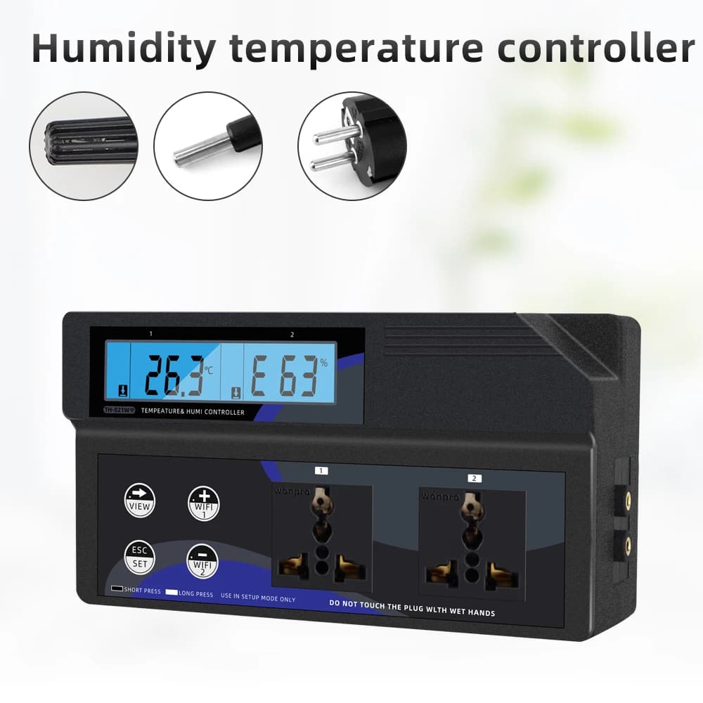 APP online WiFi Digital LCD humidity temperature controller Domestic thermostat Monitor Cooling Heating Remote control