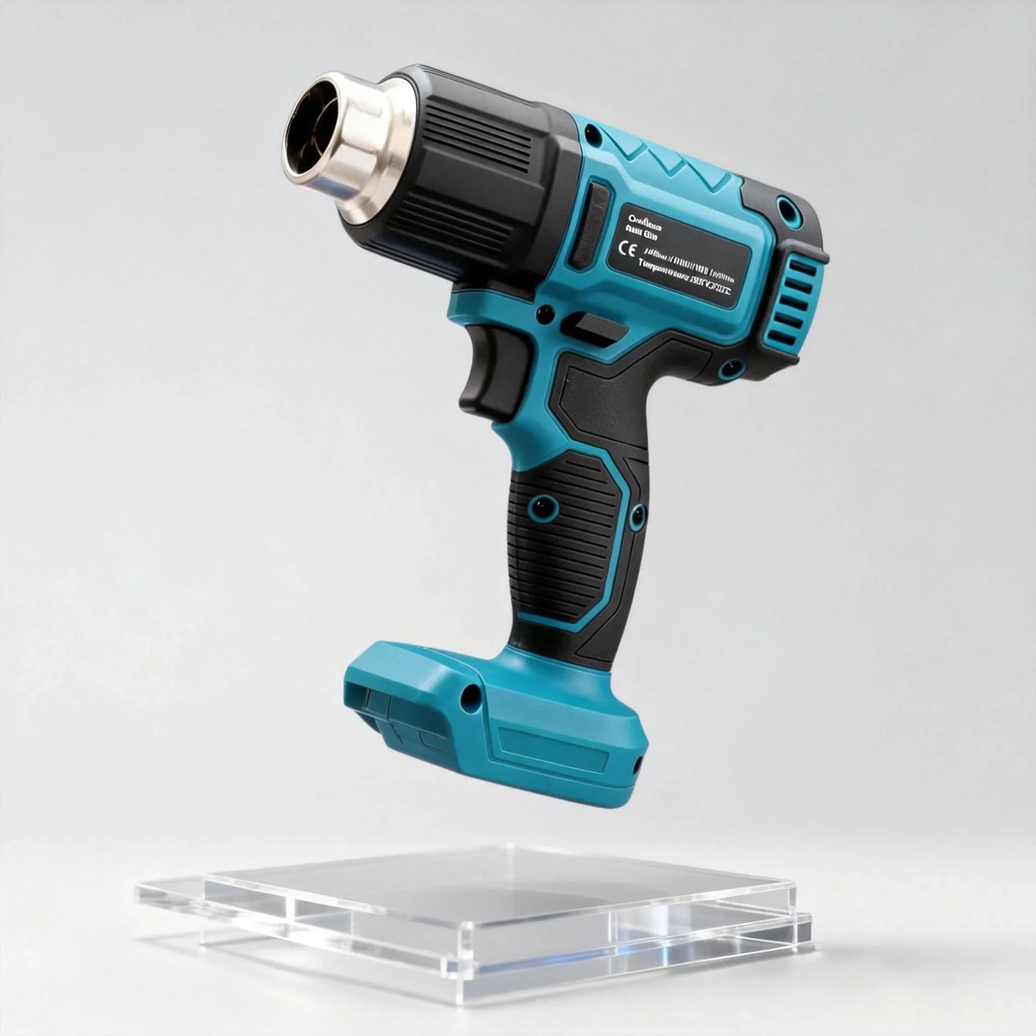 Pistola Termica Senza Fili, Pistola ad Aria Calda Industriale Portatile Elettrica per Batteria Makita 18V, Temperature Regolabili