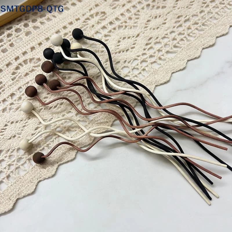 Hot Wooden Bead Wave Shaped Rattan Reed Diffuser Sticks Replacement Refill For Home Fragrance Aromatherapy Office Home Decor