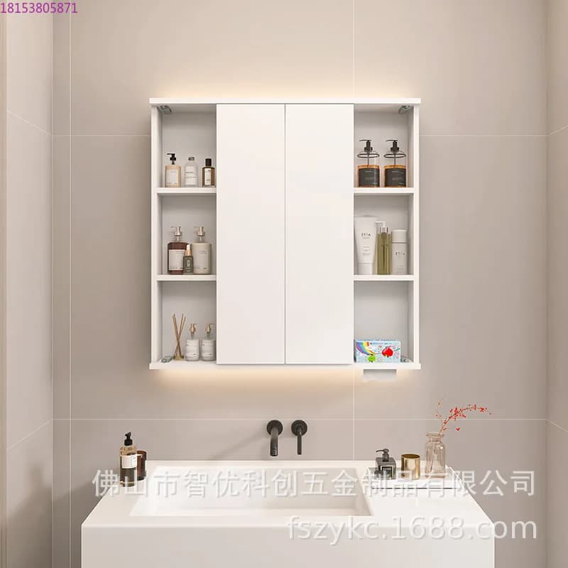 Armadietto a specchio feng shui in acciaio inossidabile armadietto a specchio per bagno nascosto armadietto per specchio per WC