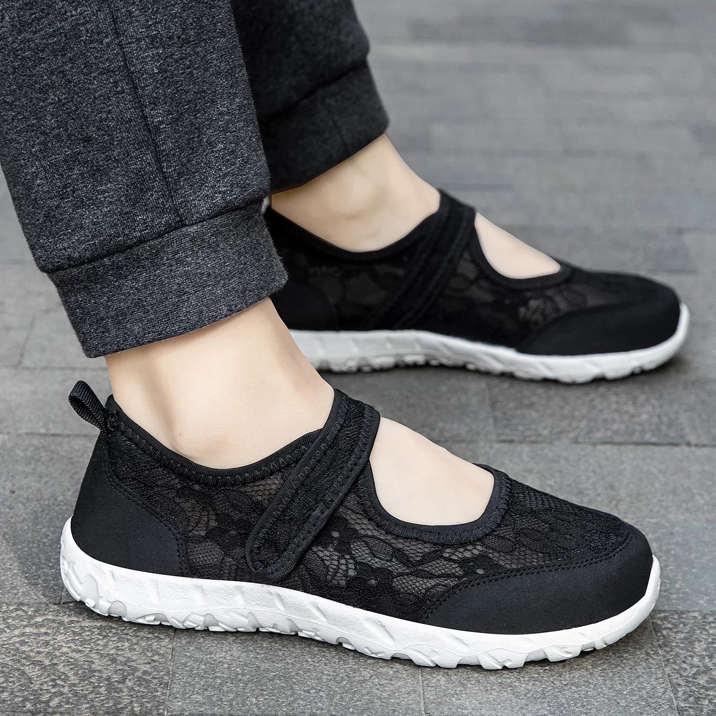 Sneakers da Donna, Scarpe Casual per Uso Quotidiano, Nuove Mocassine con Suola Morbida Ammortizzante, Sneakers Traspiranti Eleganti Antiscivolo