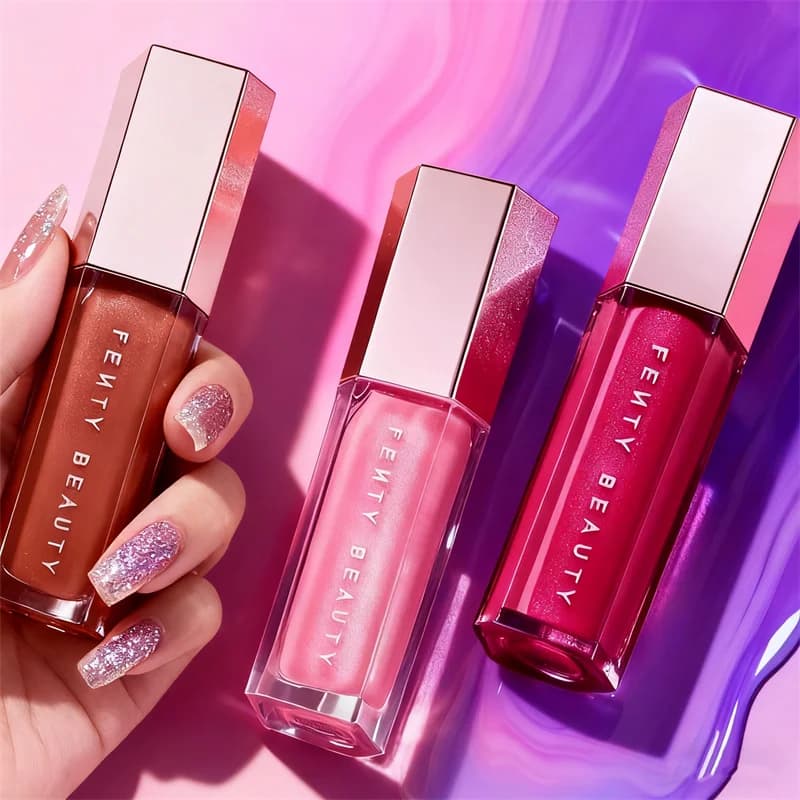 Fenty Beauty 9 colori lucidalabbra colorato rossetto liquido impermeabile labbra rosa nude tinta trucco smalto labbra cosmetici macchia labbra rosse