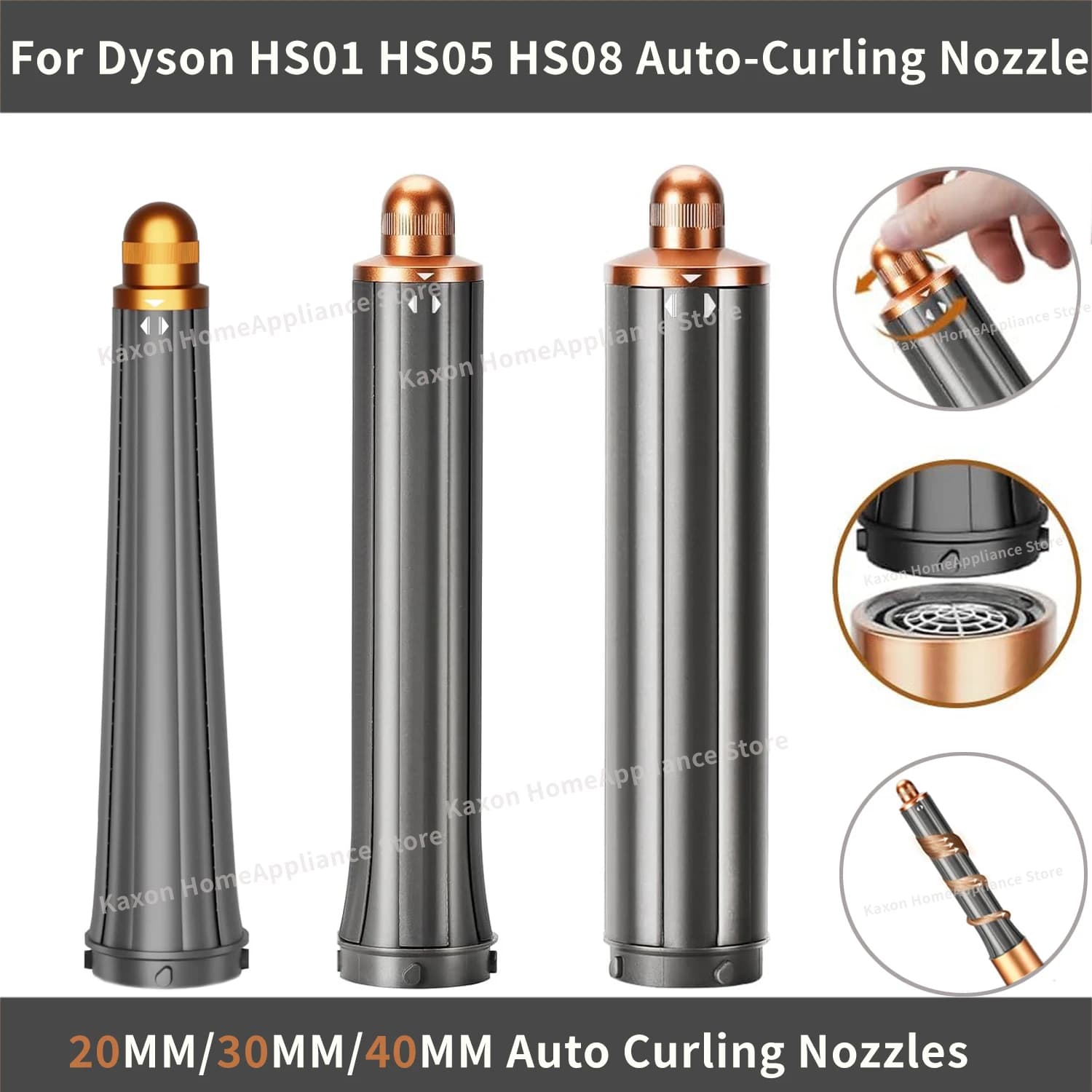 Dyson Airwrap HS01/05/08 Dyson Airwrap Sprinkler for double rotation Voluminou 20/30/40mm Curling Hair Style