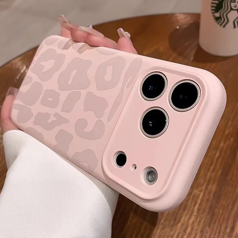 Custodie per telefono con stampa leopardata alla moda per iPhone 17 16 15 14 13 Pro Max 17Pro, cover posteriore antiurto in morbido silicone color caramella