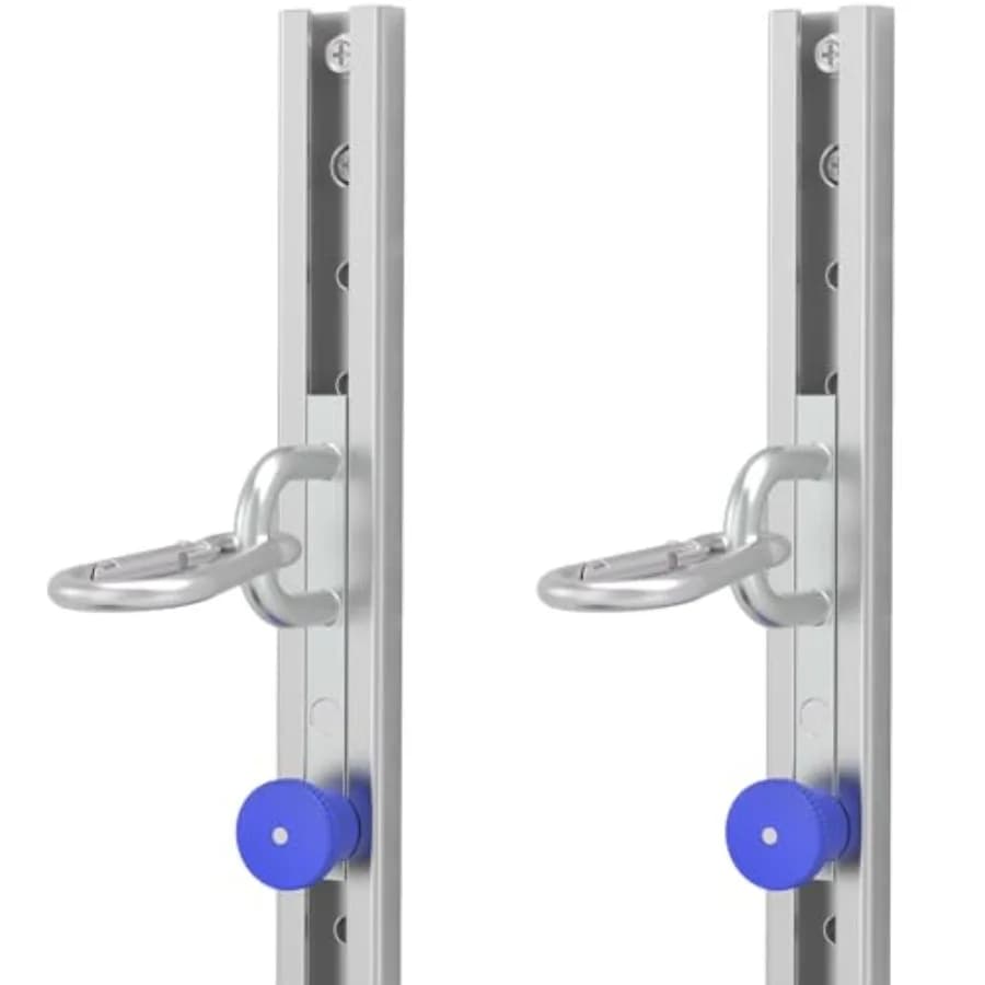 Base per piattaforma con ancoraggio a parete per bande di resistenza 40, per allenamento di forza su tutto il corpo, in nylon resistente con finitura nera, regolabile e