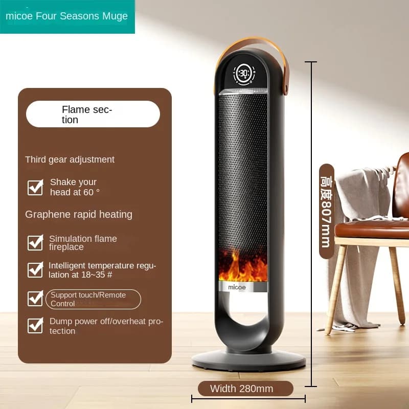 Riscaldatore in grafene Four Seasons Muge 2024 nuovo riscaldatore domestico artefatto di riscaldamento elettrico per bagno a riscaldamento rapido