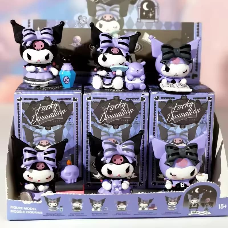 Sanrio Kuromi Blind Box Serie Fortuna, Action Figure Anime, Modellino da Collezione, Regalo per Fan