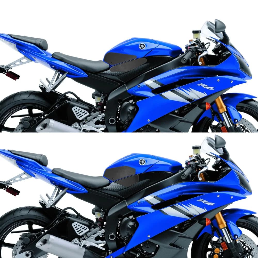 Protezione della presa del ginocchio del Gas dell'autoadesivo antiscivolo del cuscinetto di trazione del serbatoio del motociclo per Yamaha YZF R6 YZF-R6 2006 2007