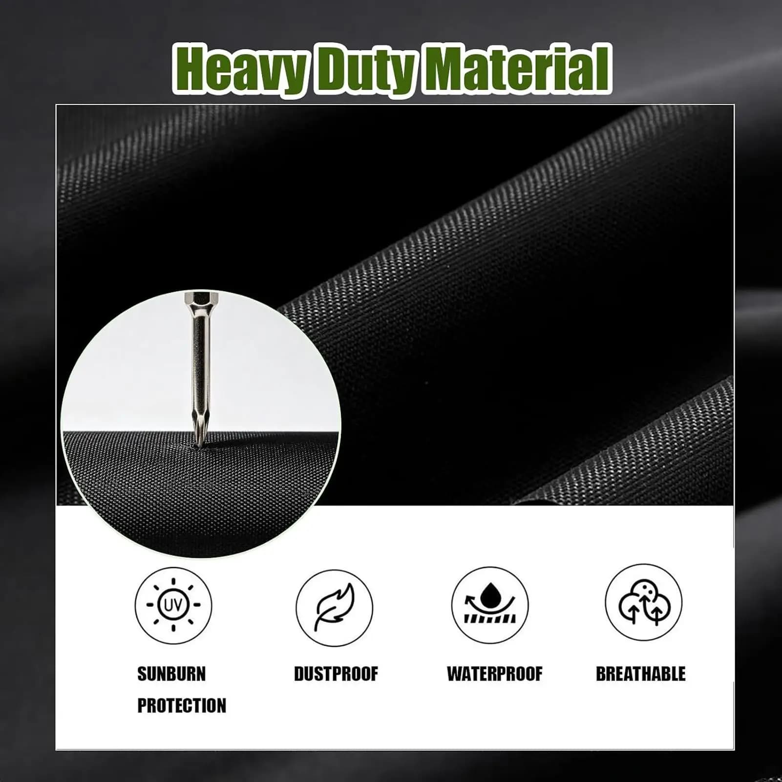 Outdoor Punching Bag Cover High-strength 600D Oxford Fabric Waterproof Protector With Chain LoopsDouble Drawstrings