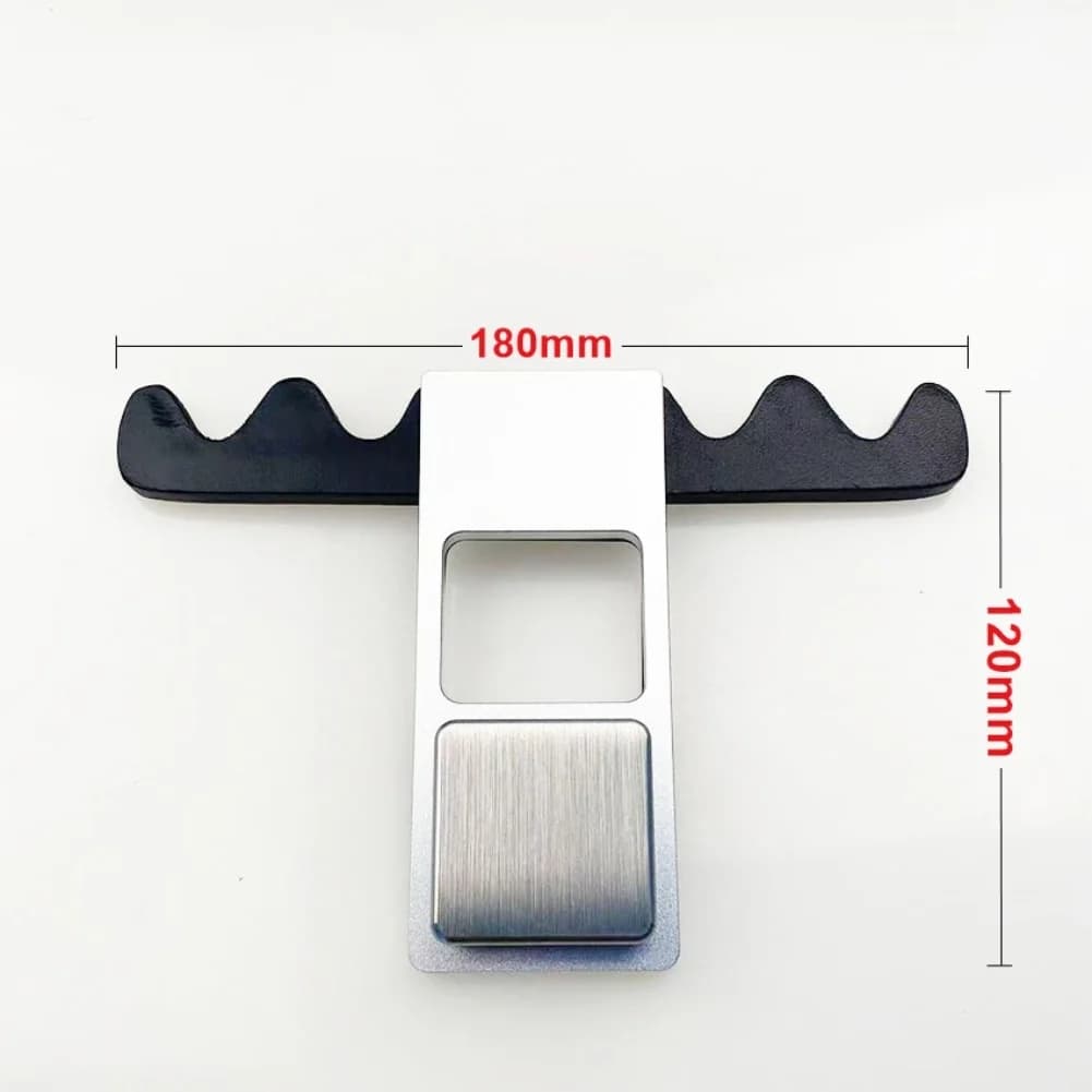 Portastecche da Biliardo a 4 Scomparti, Compatto 180x120 mm, Costruzione in Lega di Alluminio con Pesi Integrati, Accessorio Compatto per Biliardo