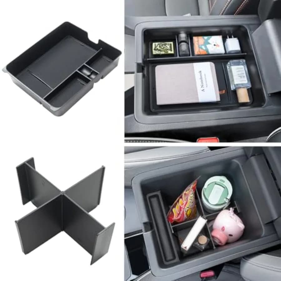 2-Piece Center Console Organizer and Armrest Divider Set for 2023-2026 Honda Pilot, 2024-2026 Honda Passport/Ridgeline, Custom