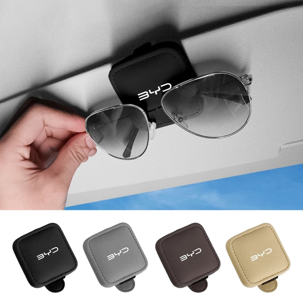 Car Sunglasses Holder Clip For BYD Song Plus Atto 3 Han EV Tang DM Qin Seal Dolphin U Sealion 7 Yuan F0 G3 I3 M6 G5 T3 F3 S6 S7