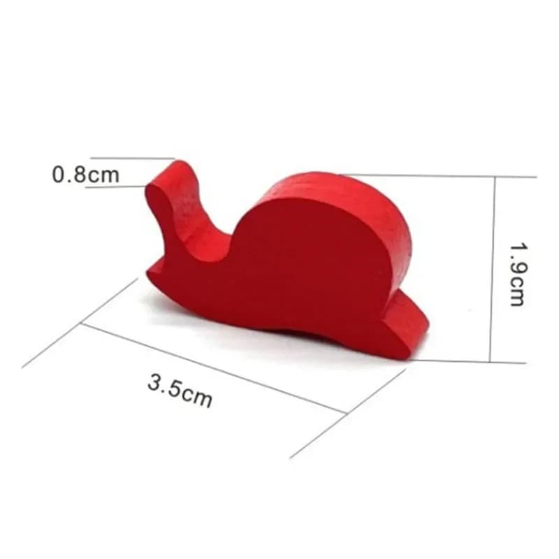 Accessori per giochi a colori con indicatore di giocattolo per giochi di scacchi in legno a forma di lumaca da 10 pezzi/set