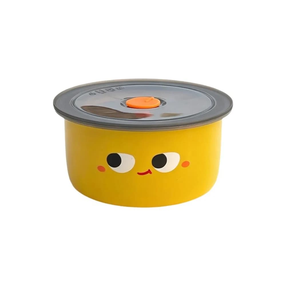 Sealed Design Stainless Steel Lunch Box Leakproof Microwave Safe Cartoon Food Container Portable Heat Resistant