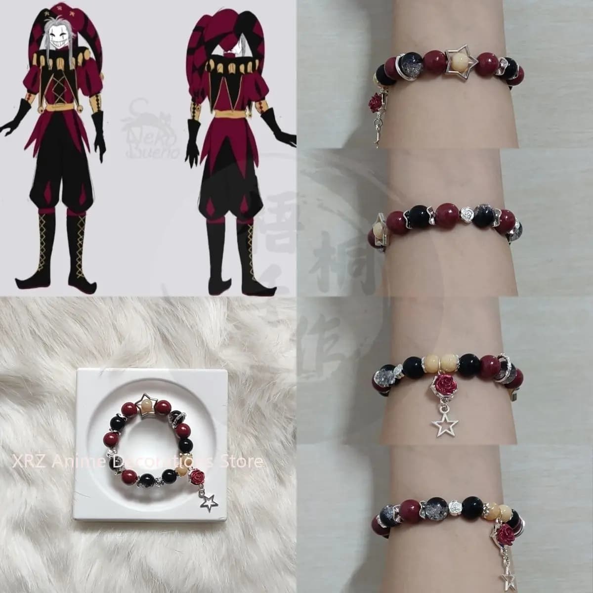 Bracelet Anime The Freak Circus Cosplay Jewellery with cute figure available for Christmas gifts for everyday use in parties