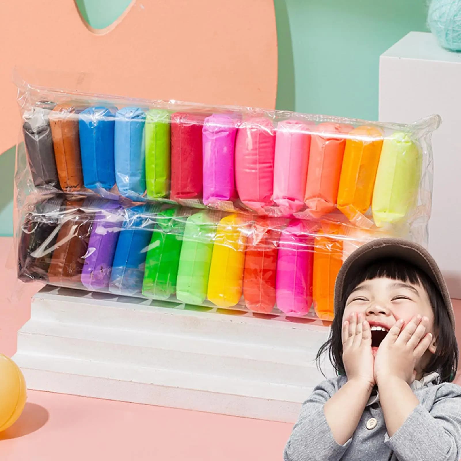 Children Air Dry Clay Kit Childrens Playdough Craft Toys Space Clay Modeling Clay Tools For Home School Learning Activities