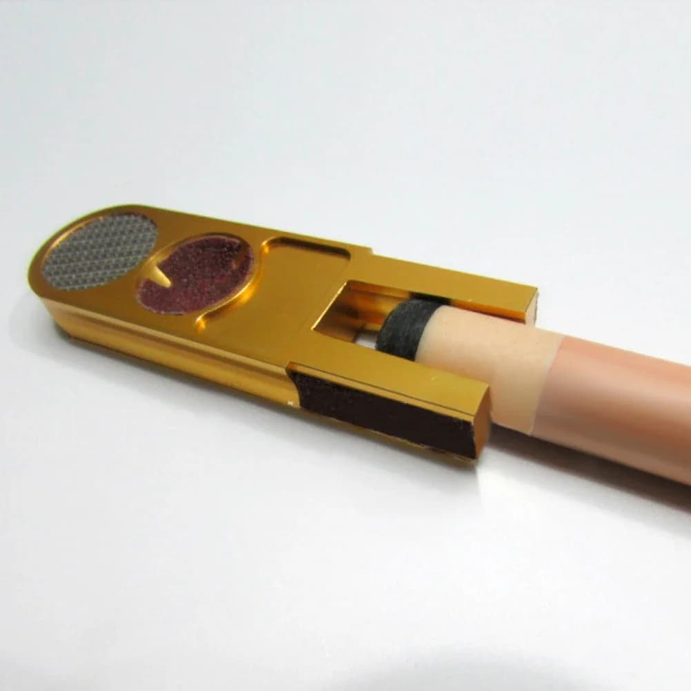 Grinder Pool Cue Tips strumenti di riparazione wbilliard Cue Tips lega multifunzione biliardo Club puntura di legno Radian Shaper