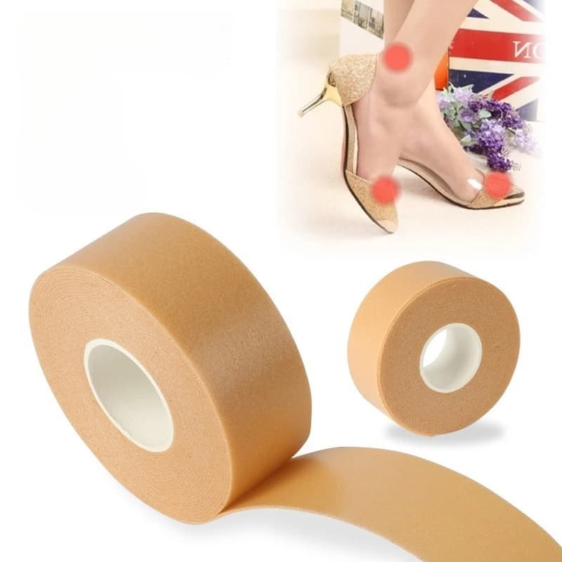 1 roll adhesive tape for multifunctional heel 2.5 cm * 5 m self-adhesive tape stickers for heel rubber protection elastic wrap tape