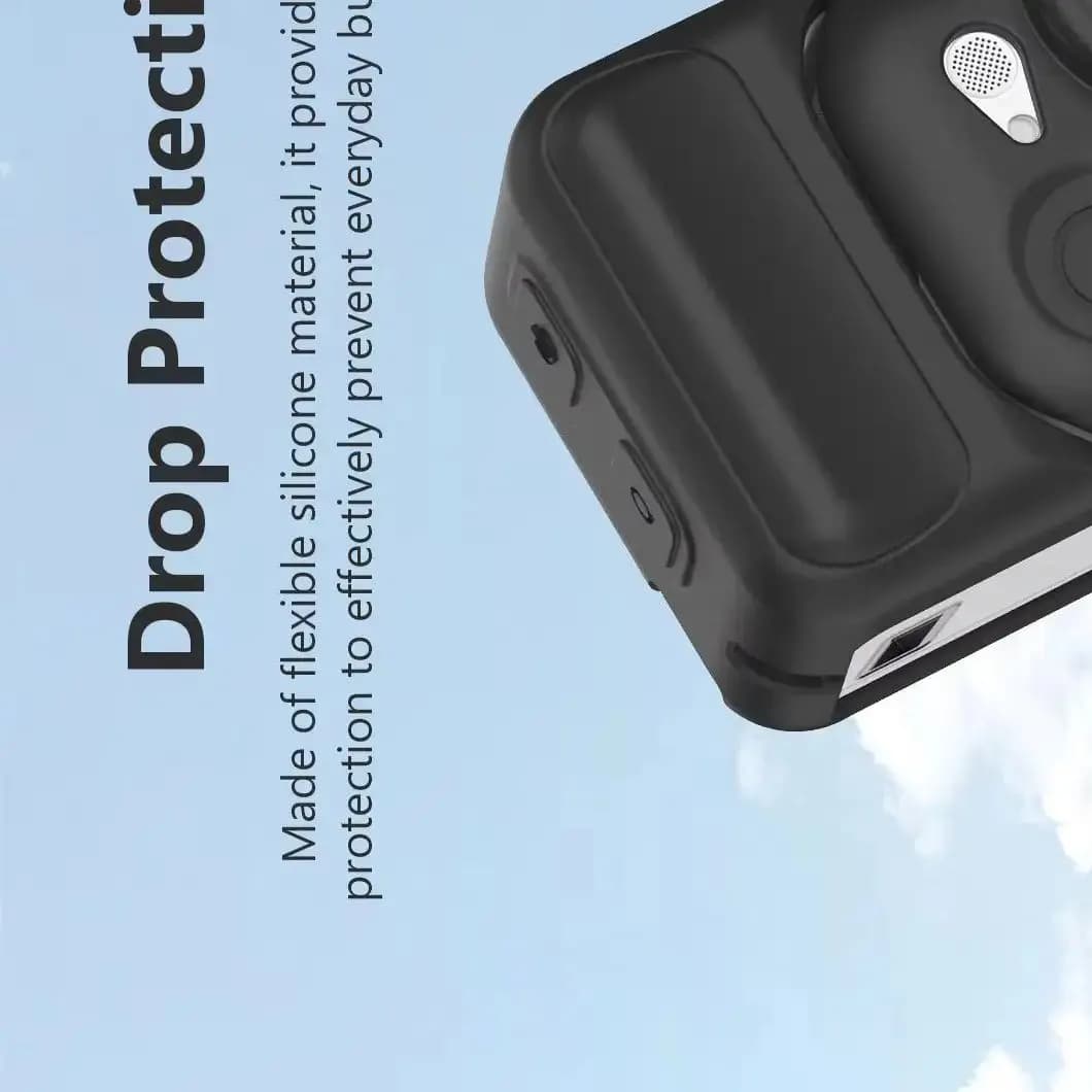 Silicone Protective Case for Camera Insta360 GO Ultra Action Waterproof Silicone Case with lens cover and cord