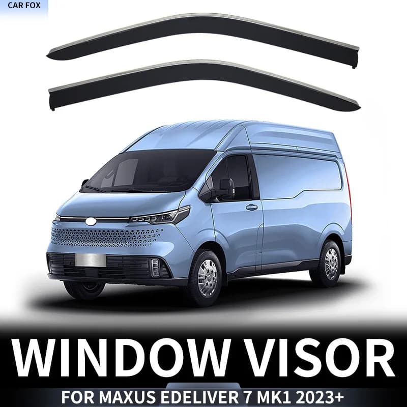 2 pezzi per Maxus eDeliver 7 2023 + finestrino dell'auto visiera tenda da sole riparo parabrezza finestrino laterale pioggia parasole accessori auto