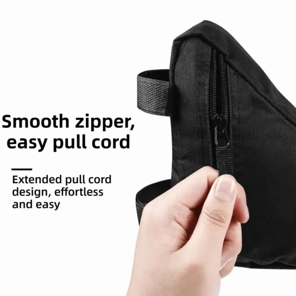 Borsa Triangolare per Bicicletta in Poliestere, Borsa Ultraleggera da Appendere al Telaio, Portatile e Resistente, Accessori per Bici