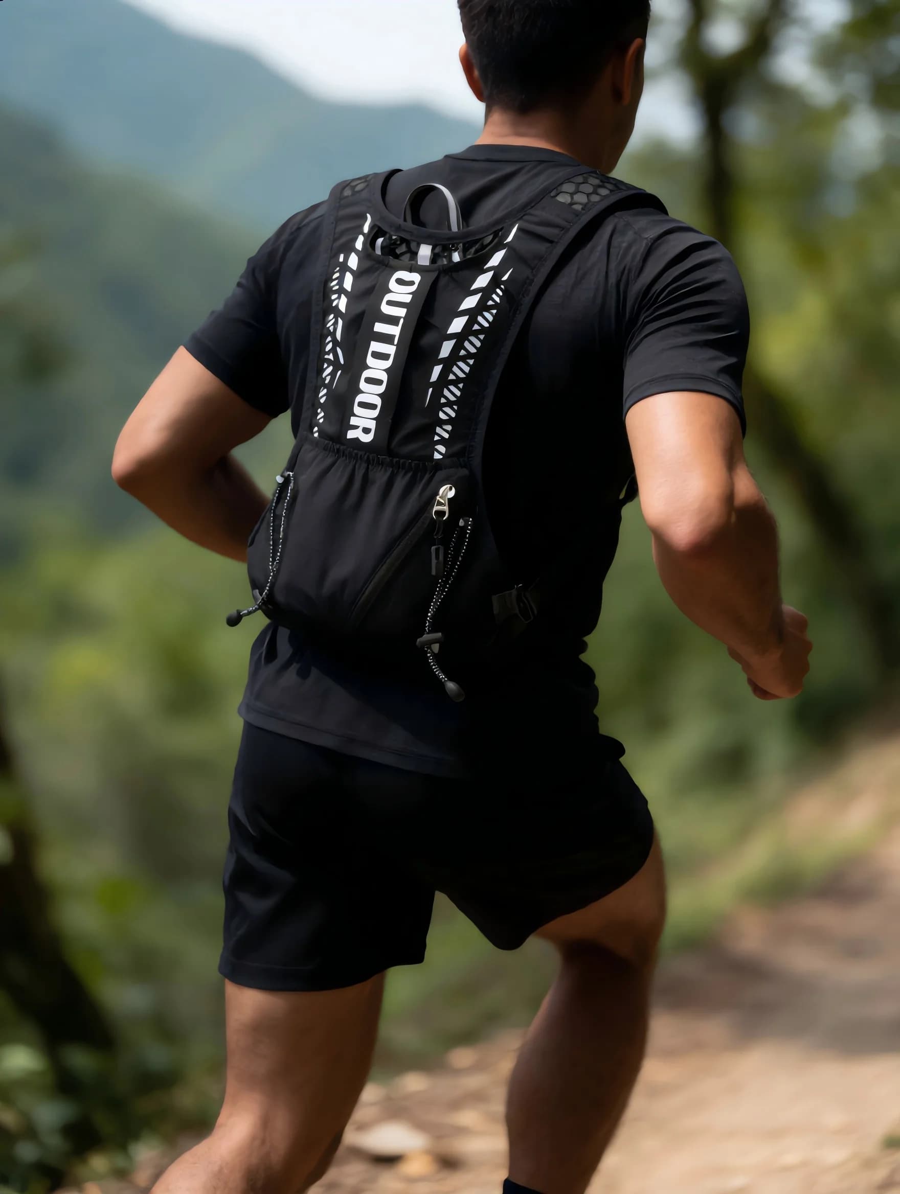 Gilet Idratazione per Corsa, Gilet Idratazione per Ciclismo, Accessori Zaino da Corsa, Escursionismo, Maratona, Idratazione, Gilet Sportivo per Bicicletta