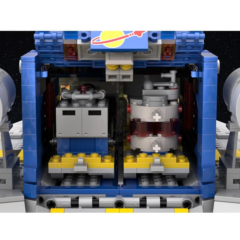 Blocchi da Costruzione Space Galaxy MOC, Modello di Trasportatore Esploratore, Giocattoli Creativi Educativi, Mattoncini per Regali di Compleanno, 1839 Pezzi