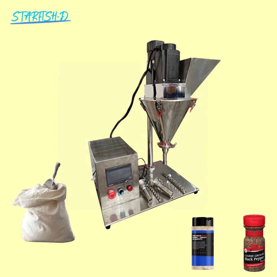 Semi-automatic powder filling machine and packaging machine Volumetric dispenser for powdered protein filler for children's milk powder