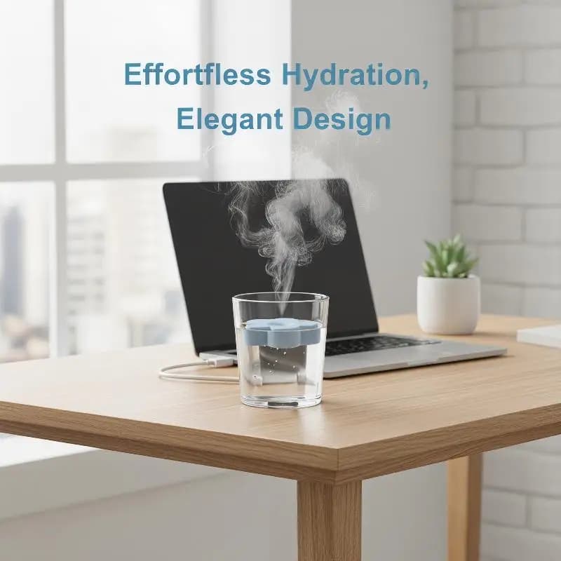 Portable Mute Aromatherapy Diffuser Mini Timed Humidifier Mist Sprayer 2 Mist Modes for Home Office Use