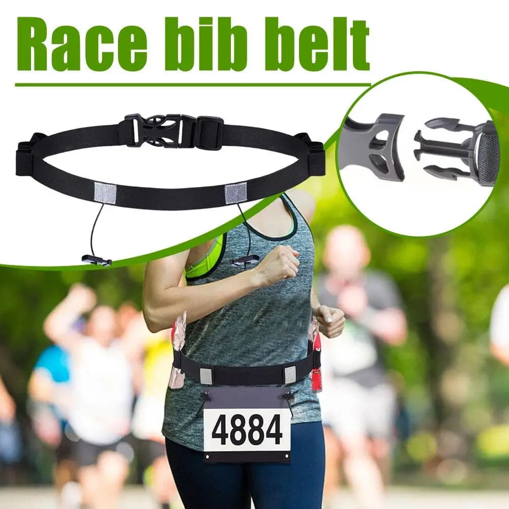 Outdoor Running Waist Belt Unisex Triathlon Marathon Race Number Belt Running Belt Waist Bag Fitness Sport Accessories