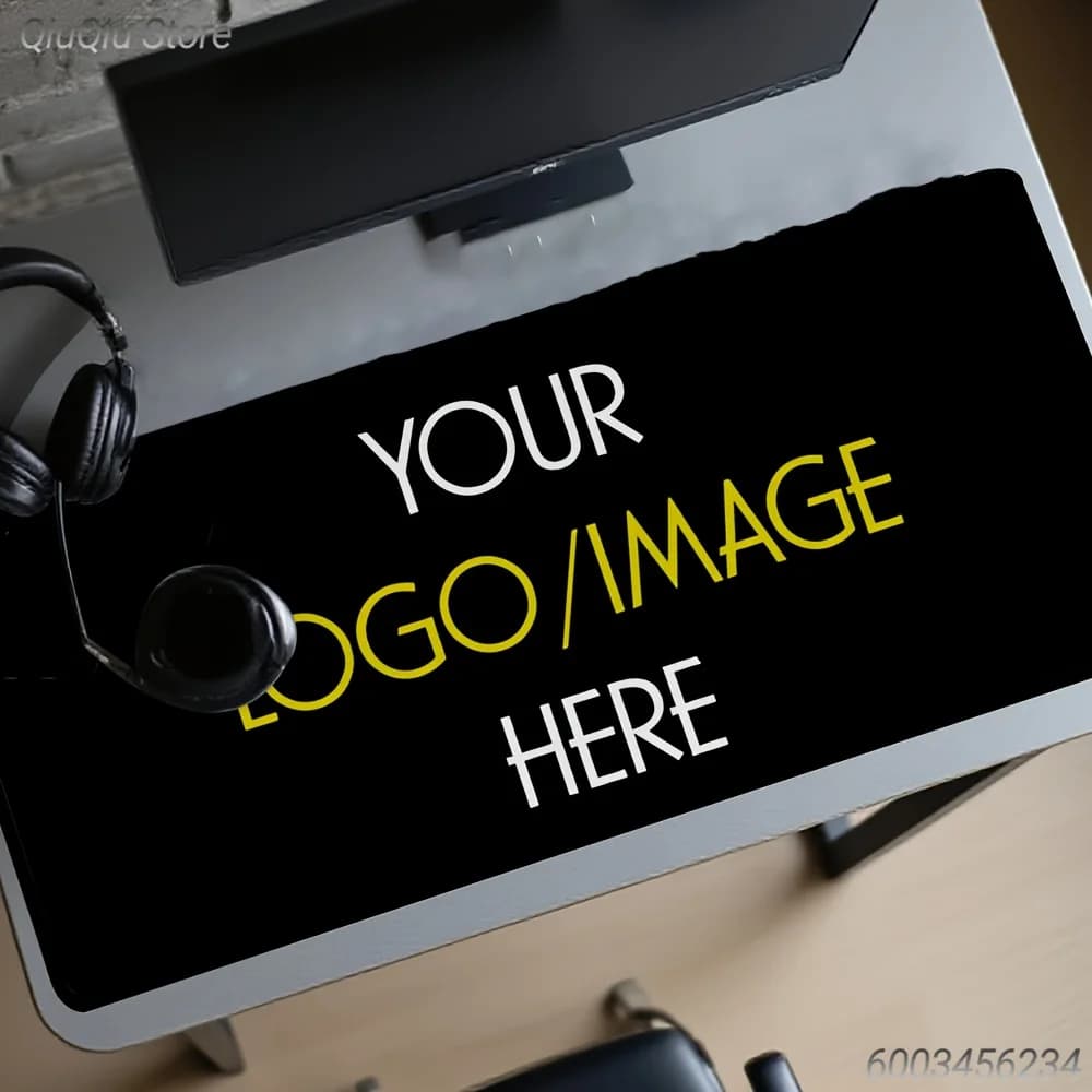 Custom Gaming Mousepad with Your Photo, Personalized Upload Image Desk Pad, Waterproof Easy To Clean Mouse Mat, Unique Customize