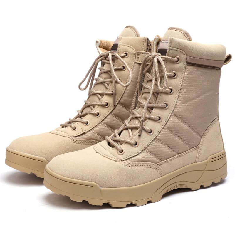 Unisex Tactical Training Boots Wear‑Resistant Rubber Outsole Desert Boots For Camping Hiking Mountaineering Outdoor Adventure