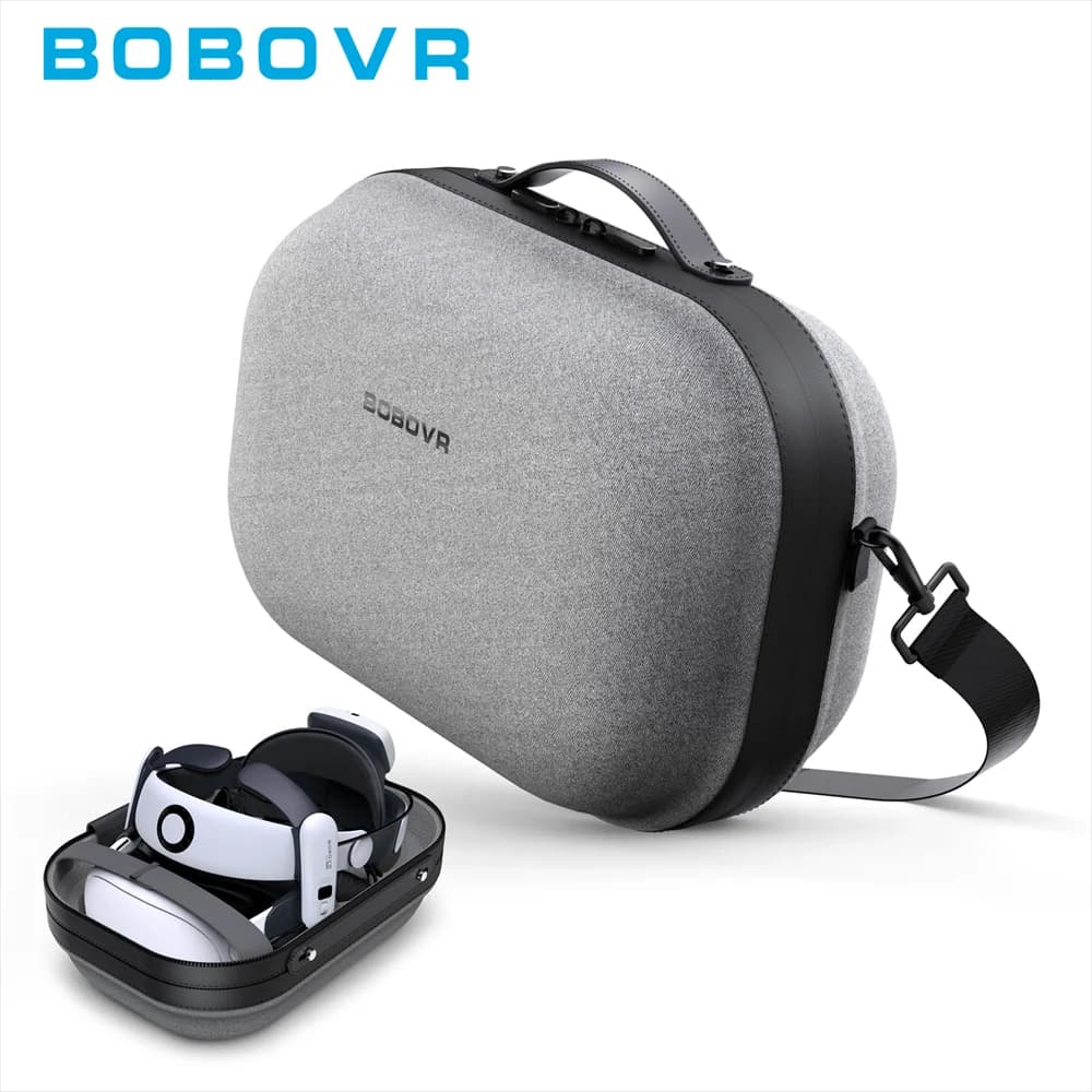 Custodia da trasporto BOBOVR C3 progettata per Meta Quest 3/3s e BOBOVR S3PRO Custodia a tracolla con tracolla per accessori VR da viaggio estesi