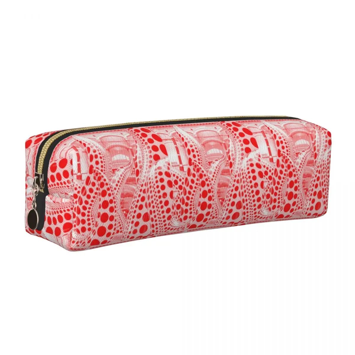 Nuovo Rosso Minimalis Astucci per matite Yayoi Kusama Dots Zucca Polka Scatola per matite Scatola per penne per ragazze Ragazzi Borsa Materiale scolastico Accessori
