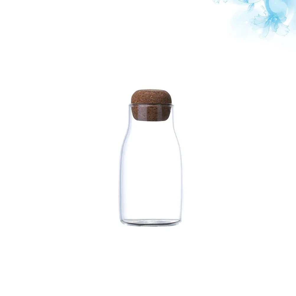 Glass Grains Storage Tank S 150Ml Thickened Food Grade Airtight Container for Kitchen Food Snack Coffee Tea Storage Jar