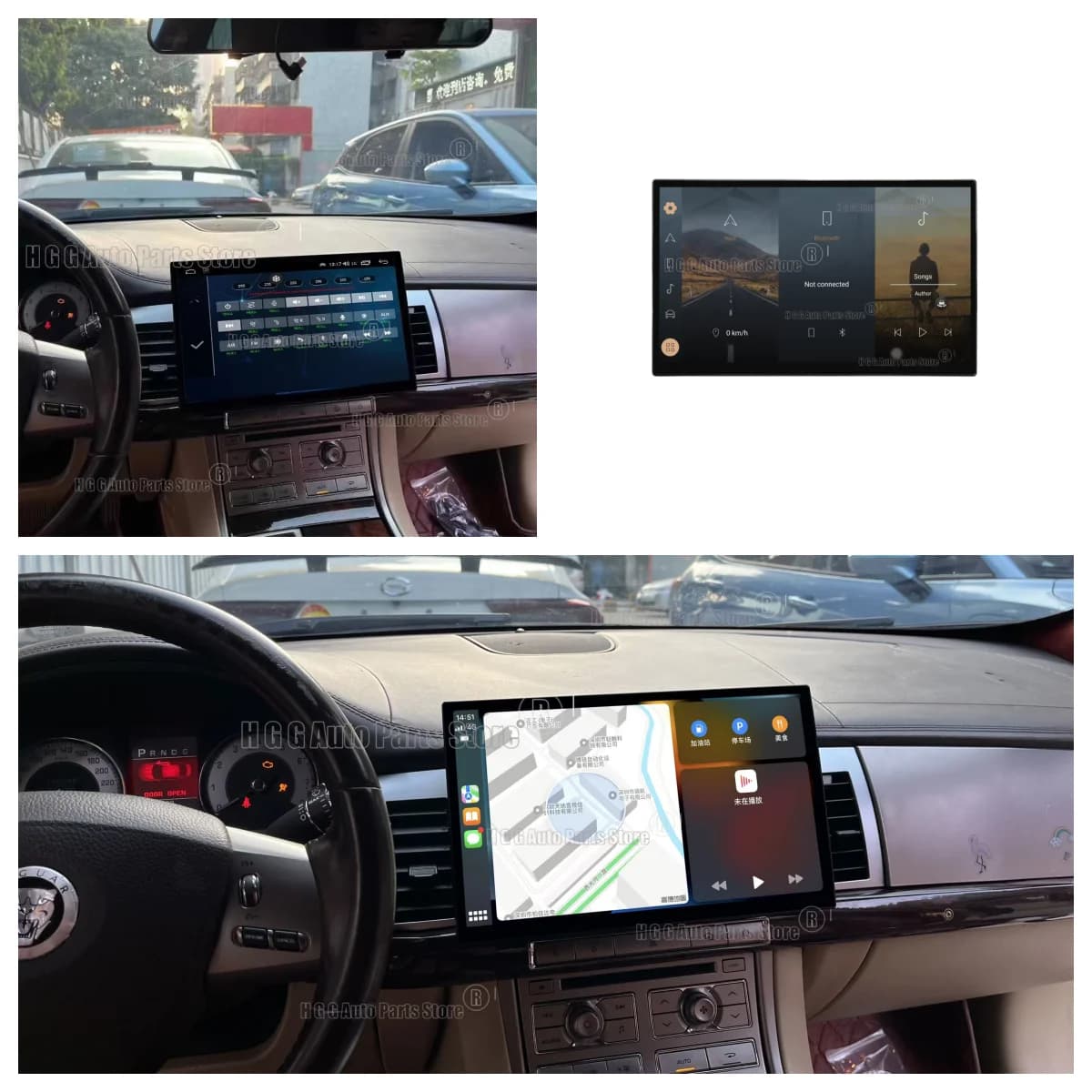 QLED Screen Android 13 For Jaguar XF 2008-2015 X250 Car GPS Navigation Auto Stereo Radio Multimedia Player Head Unit DSP CarPla