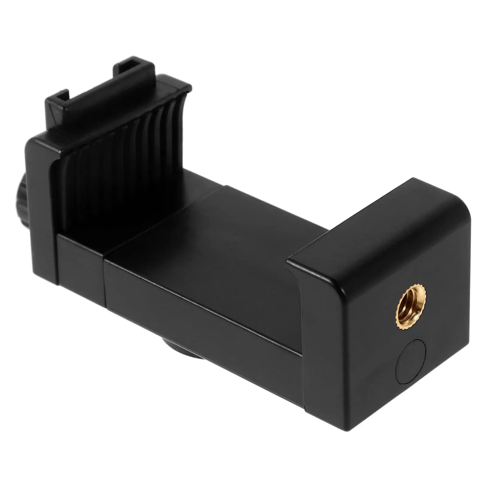 Supporto a Morsetto per Smartphone con Attacco Hot Shoe per Treppiede Fotografico, Supporto per Fotografia Mobile con Rotazione a 360°, Regolabile per Scatti Verticali e Orizzontali