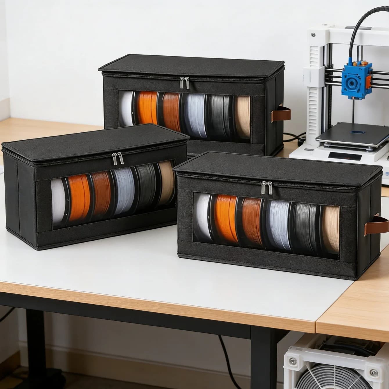 Scatola per Essiccazione e Conservazione di Materiali per Stampa 3D, Soluzione Perfetta per Materiali PLA/ABS, Strumento Professionale per la Conservazione