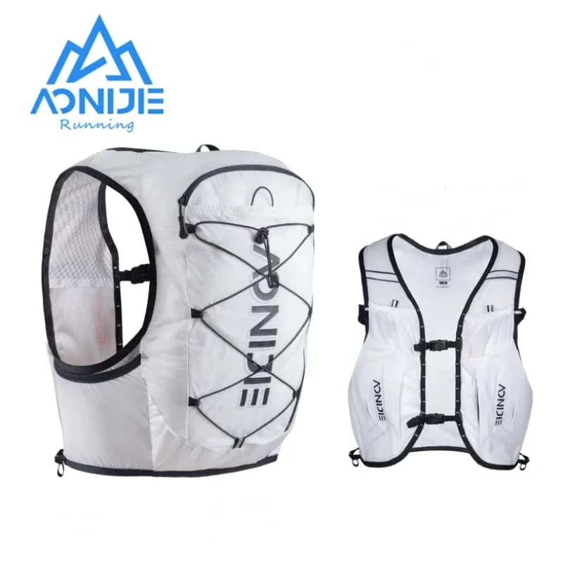 AONIJIE Light backpack for hydration Breathable trail running vest backpack for cycling bag from Ultra Trail White C9108