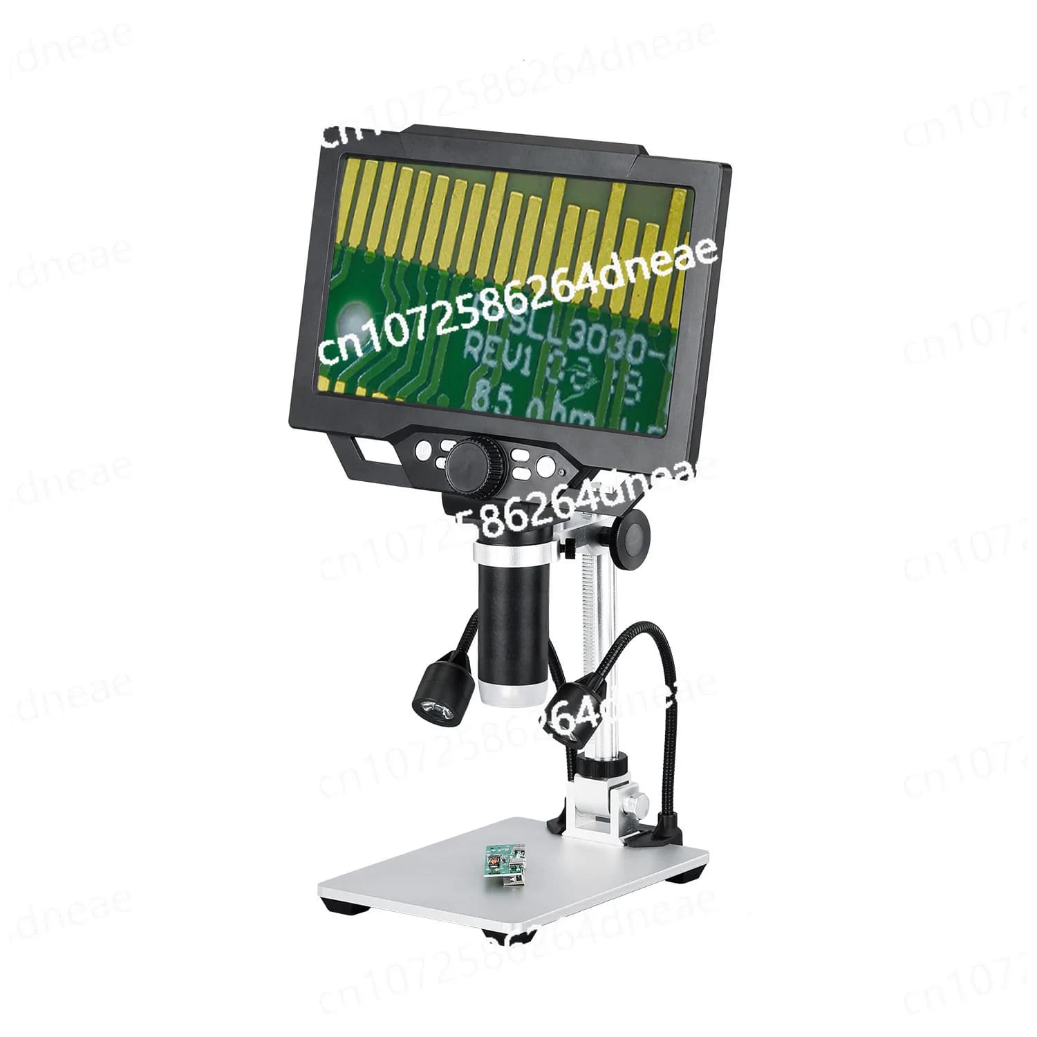 Riparazione del telefono cellulare con microscopio elettronico G1600 con lente d'ingrandimento elettronica per microscopio digitale portatile con schermo da 9 pollici