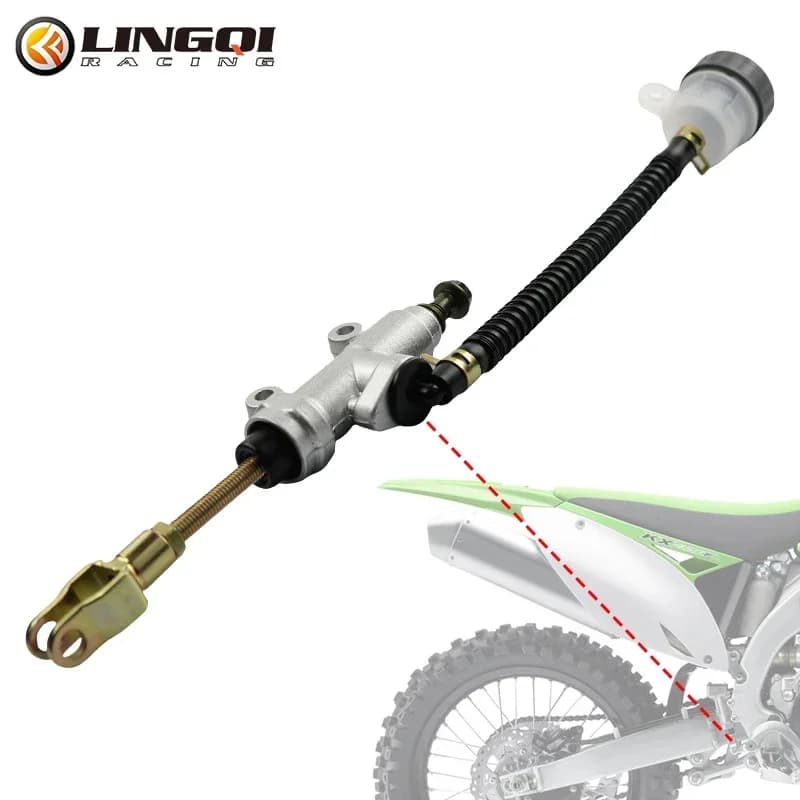 ONLEEYPP Pompa pompa freno posteriore moto per ATV Dirt Bike Piede idraulico Refit Pompe olio Accessori motocross