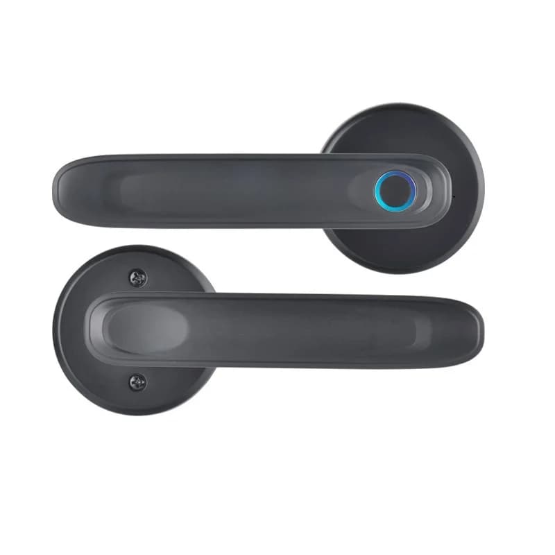 Serratura per porta in legno per casa intelligente con controllo elettronico del telefono cellulare Serratura per impronte digitali per ufficio, camera interna e camera da letto