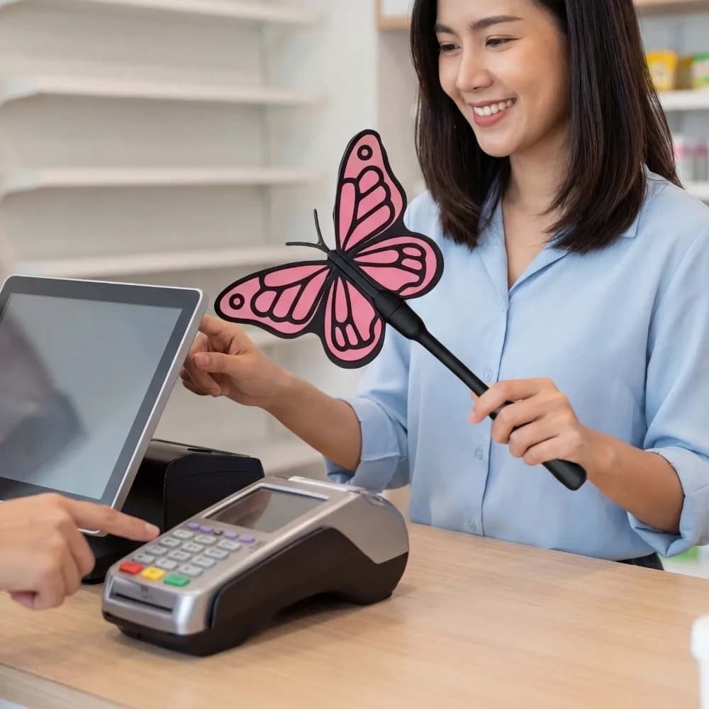 Supporto per Pagamento Contactless a Forma di Bacchetta Magica 3D Stampata, Divertente e Carino, Portatile e Staccabile, per Viaggi
