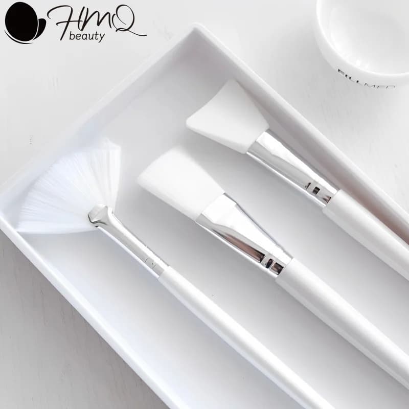 Set di 4 Pennelli per Maschera Facciale Fai-da-Te, Applicatori Morbidi Multifunzionali per Maschere di Fango, Accessori di Bellezza per Donne